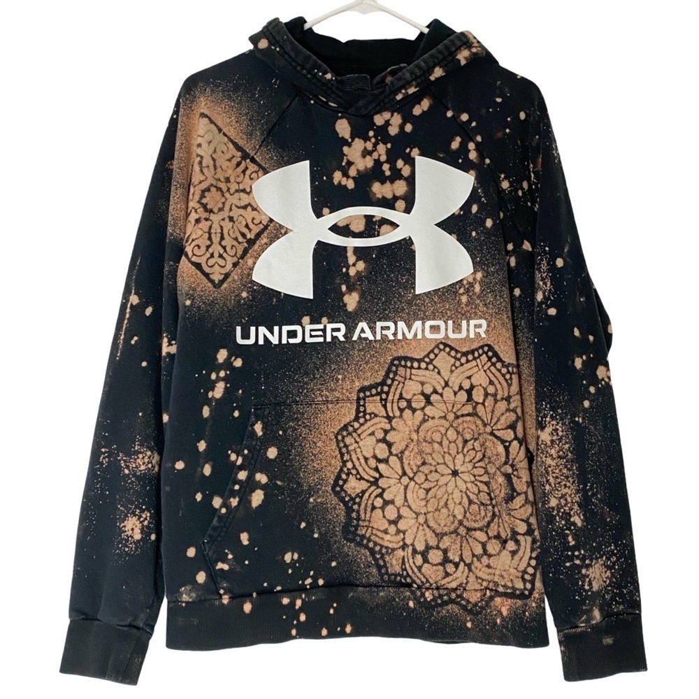 Under Armour Hoodie Sweatshirt Mens Size Medium Unisex Pullover Mandala Floral